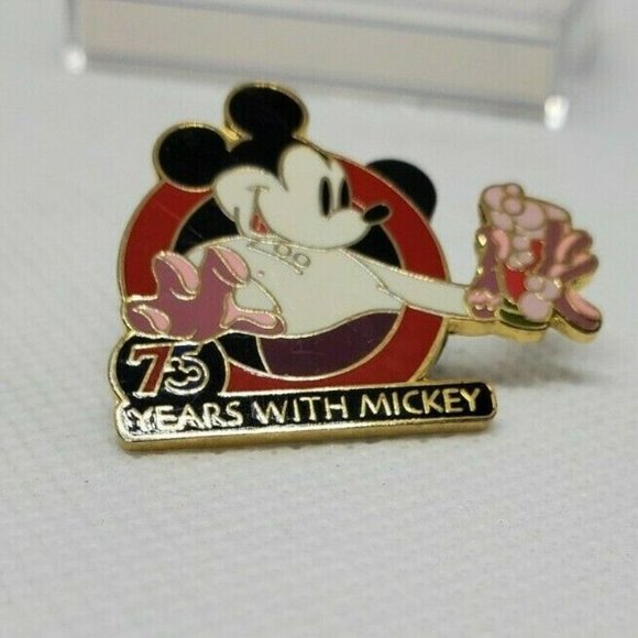 75 Years With Mickey 2003 Disney Collectors Trading Lapel/Hat Pin - Picture 1 of 12